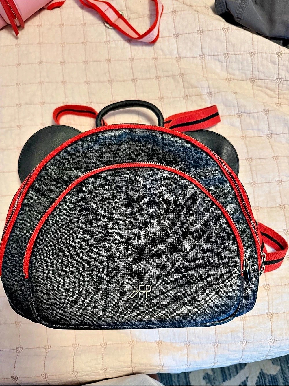 Freshly Picked Disney Baby x FP Mickey Anaheim Backpack Black & Red
